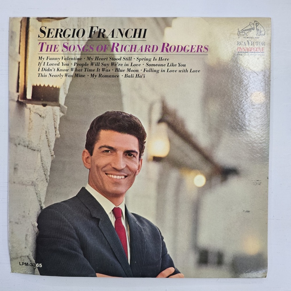 Sergio Franchi The Songs of Richard Rodgers LP 1965 Vintage Vinyl RCA LPM-3365